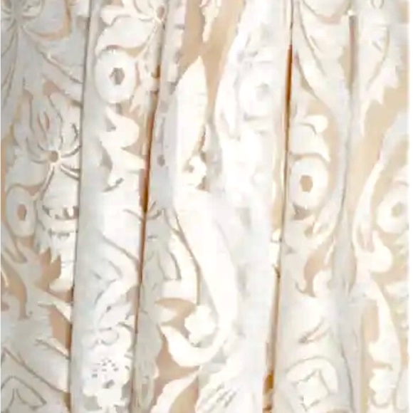 Mac Duggar White long sleeve mesh beaded dress. - Picture 5 of 5